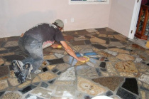 Укладка гранитной плитки